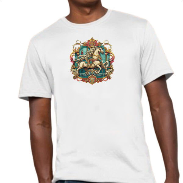 Camiseta Unissex Vintage Carrossel - Imagem 4