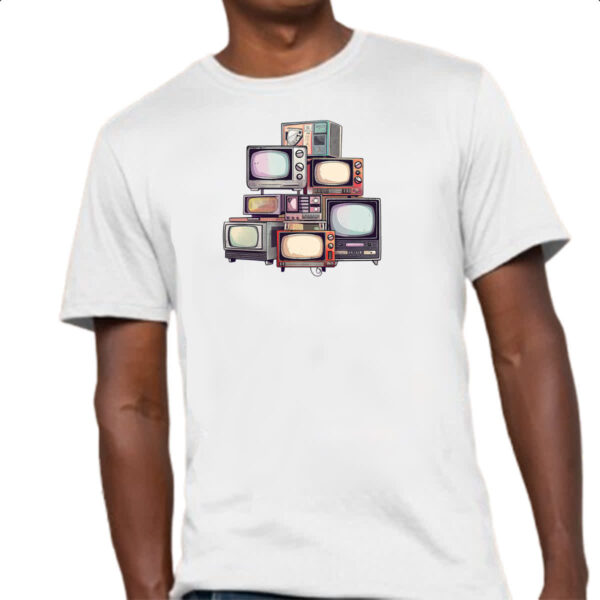 Camiseta Unissex Vintage TVs - Imagem 4