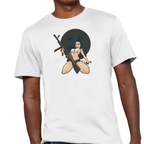 Camiseta Unissex Freira Guerrilheira - Imagem 4
