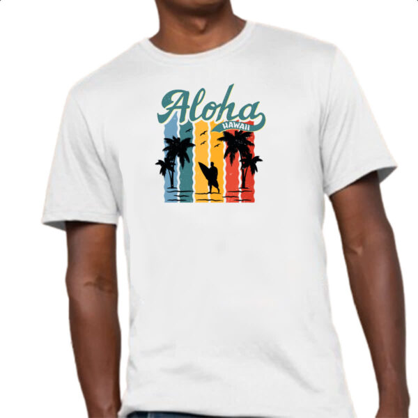 Camiseta Unissex Aloha Hawaii Vintage Style - Imagem 4