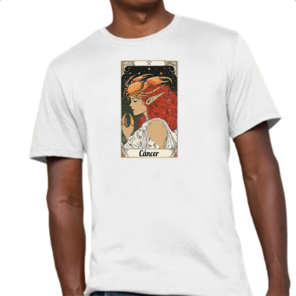 Camiseta Unissex Carta Taro Signo Cancer - Imagem 4