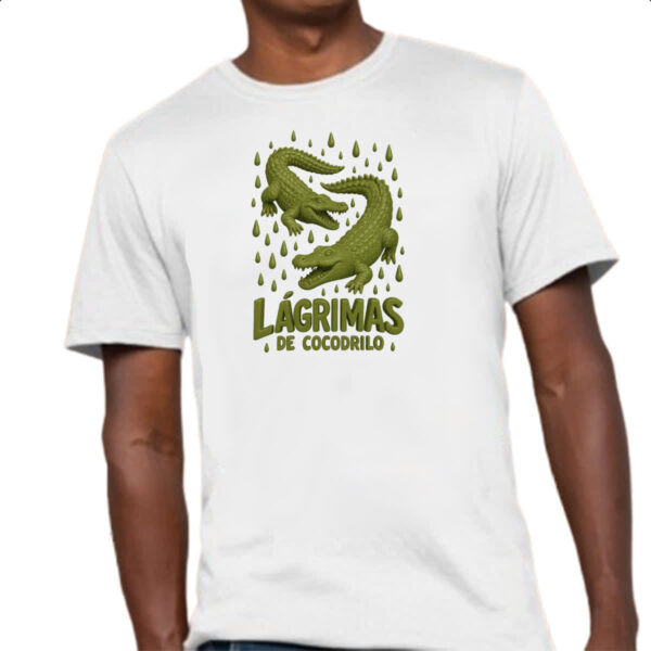 Camiseta Unissex Lagrimas de Crocodilo - Imagem 4
