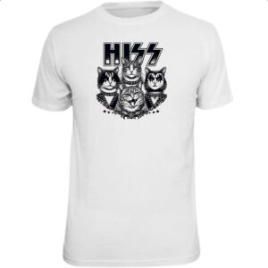 Camiseta Unissex HISS Gatos do Rock