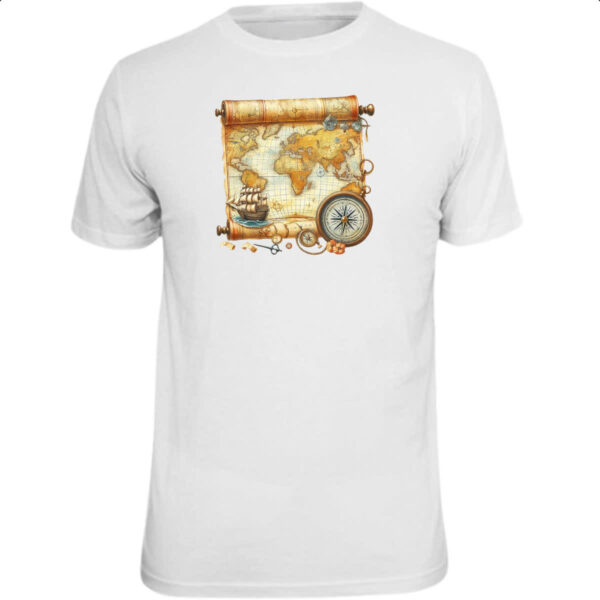 Camiseta Unissex Mapa travel art