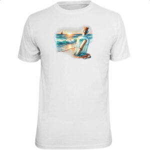 Camiseta Unissex Mensagem na garrada travel art
