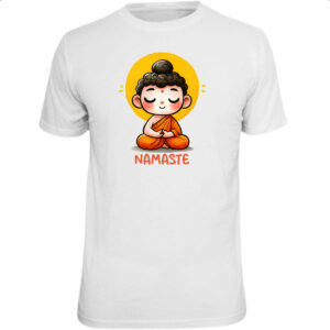 Camiseta Unissex Namaste Cute Monge