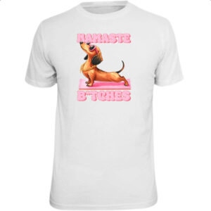 Camiseta Unissex Namaste Dachshund