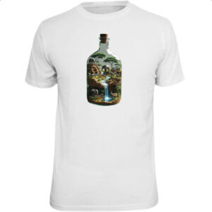 Camiseta Unissex Oasis Africano na Garrafa