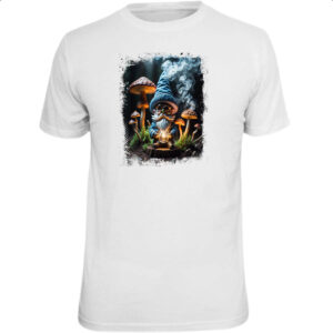 Camiseta Unissex Floresta Gnomo Cogumelo