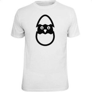 Camiseta Unissex Pintinho nascendo linear arte