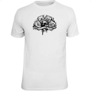 Camiseta Unissex Quadra de ases caveira