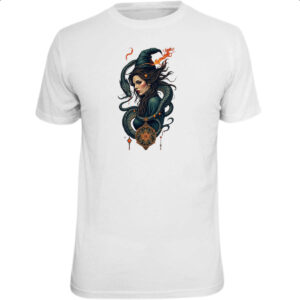 Camiseta Unissex Feiticeira e a serpente