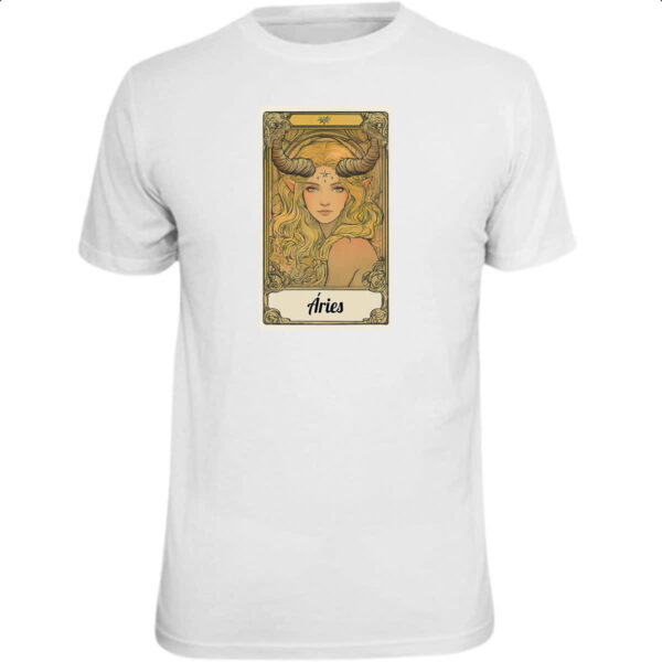 Camiseta Unissex Carta Taro Signo Aries