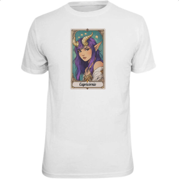 Camiseta Unissex Carta Taro Signo Capricornio