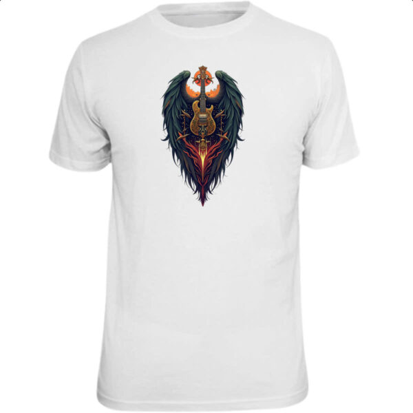 Camiseta Unissex Guitarra asas