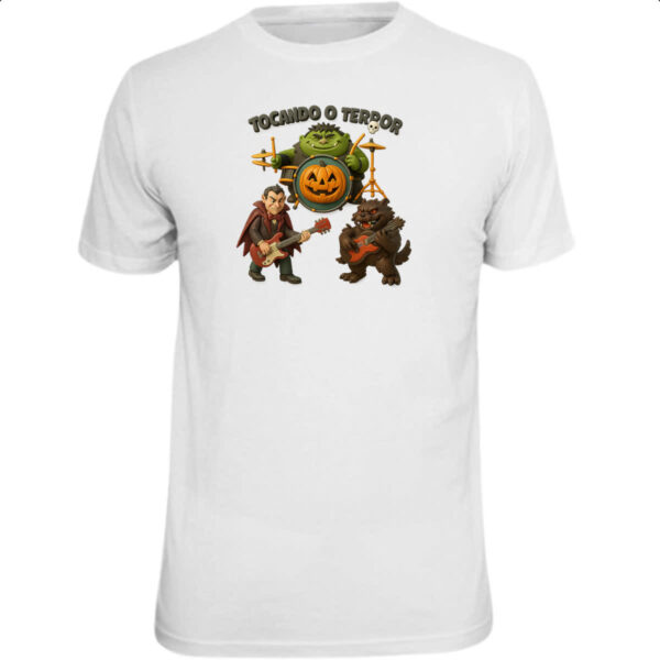 Camiseta Unissex Tocando o terror