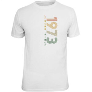 Camiseta Unissex Legend Since 1973
