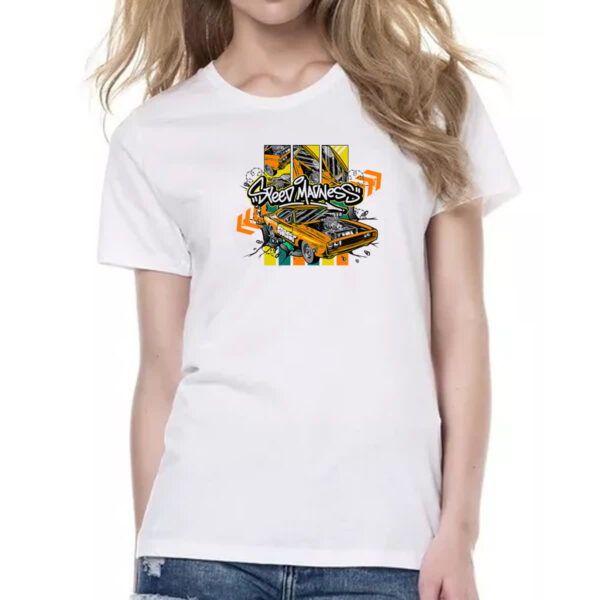 Camiseta Baby Look Muscle Car Street Madness - Imagem 2