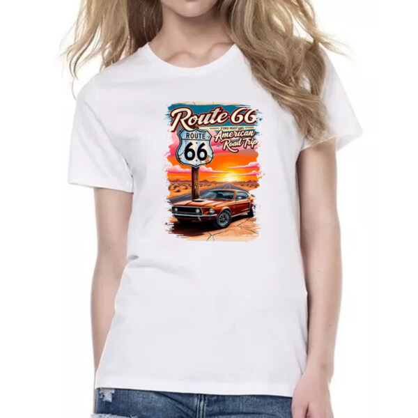 Camiseta Baby Look Mustang Route 66 - Imagem 2