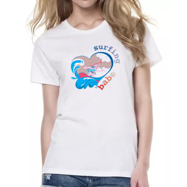 Camiseta Baby Look Surfing Babe - Imagem 2