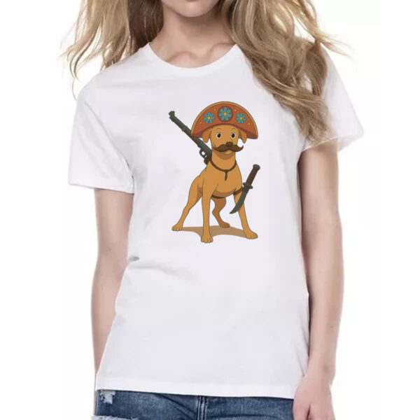 Camiseta Baby Look Caramelo Cangaceiro Cartoon - Imagem 2