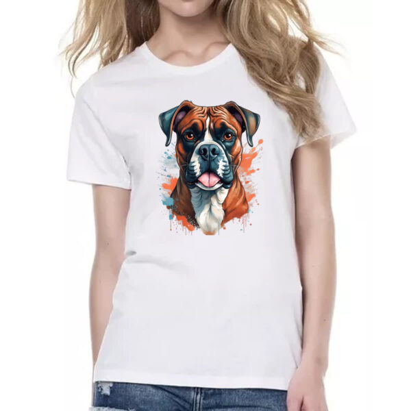 Camiseta Baby Look Boxer Watercolor Arte - Imagem 2