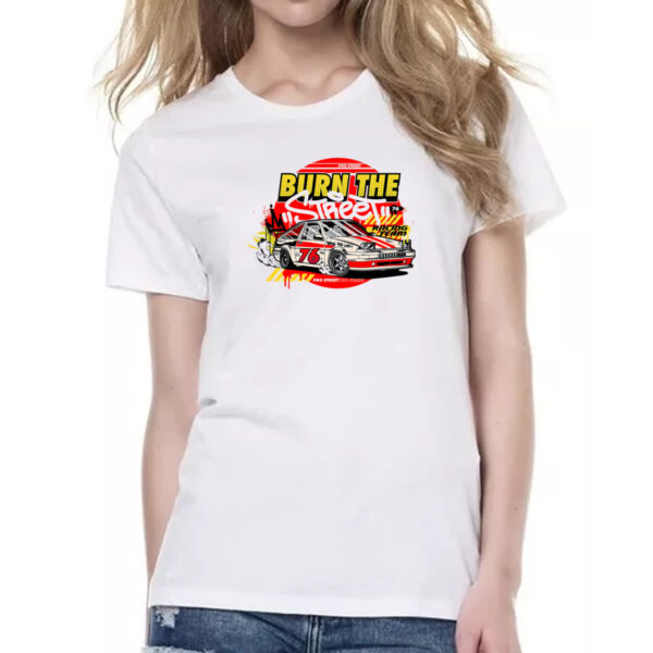 Camiseta Baby Look Burn the street - Imagem 2