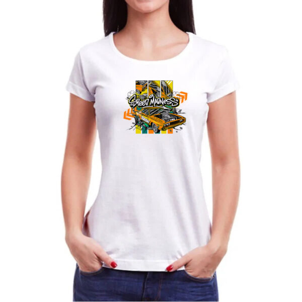 Camiseta Baby Look Muscle Car Street Madness - Imagem 3