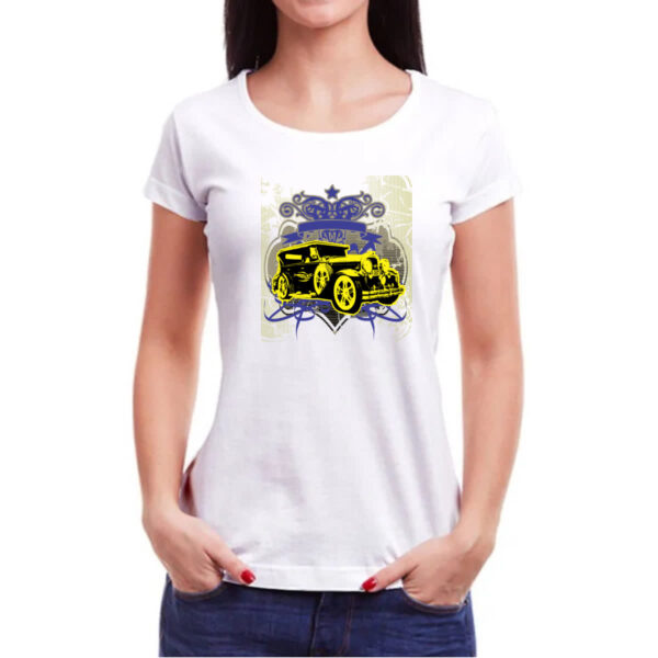 Camiseta Baby Look Calhambeque vintage style - Imagem 3