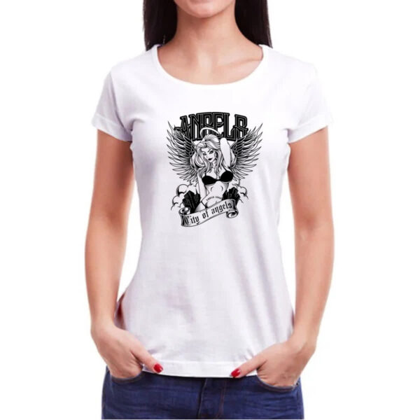 Camiseta Baby Look City of angels - Imagem 3