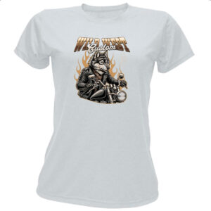 Camiseta Baby Look Lobo Wild West Custom