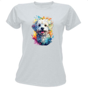 Camiseta Baby Look Maltes Watercolor Arte