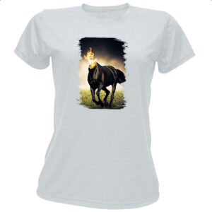 Camiseta Baby Look Mula sem cabeca