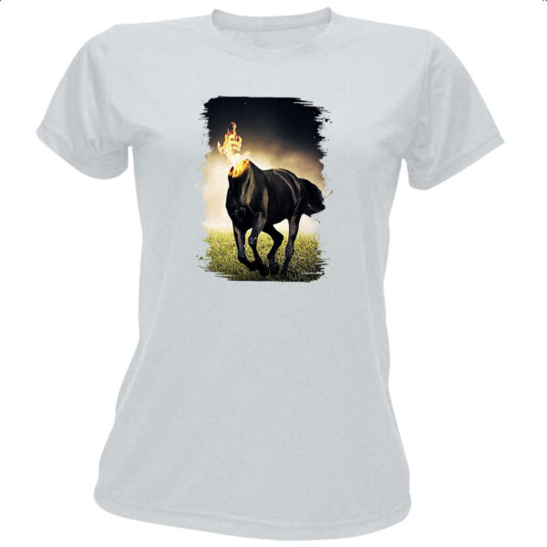 Camiseta Baby Look Mula sem cabeca