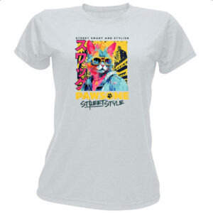 Camiseta Baby Look Pawsome Street Style