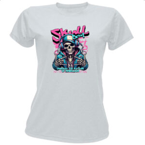 Camiseta Baby Look Skull Beat