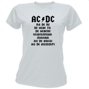 Camiseta Baby Look AC DC Ragatanga