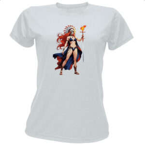Camiseta Baby Look Guerreira indigena xama