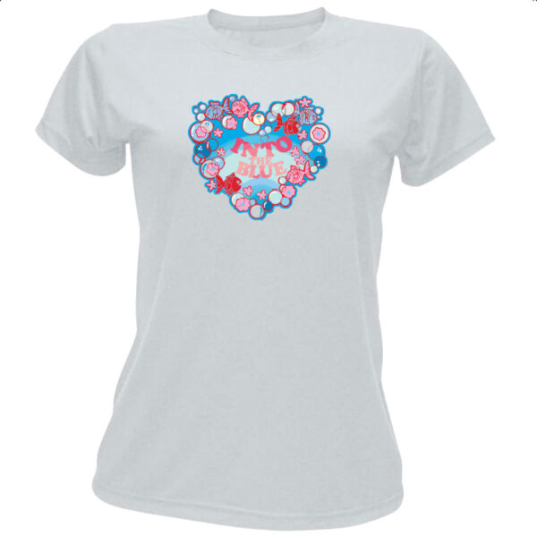 Camiseta Baby Look Into the blue