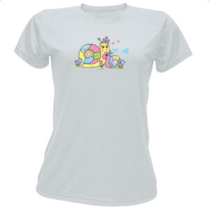 Camiseta Baby Look Mamae Caracol
