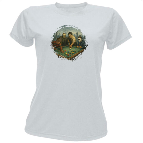 Camiseta Baby Look Sinuca do horror