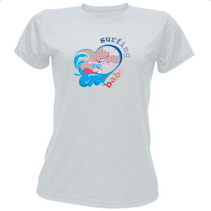 Camiseta Baby Look Surfing Babe