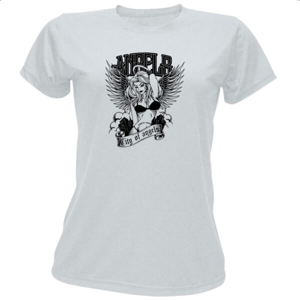 Camiseta Baby Look City of angels