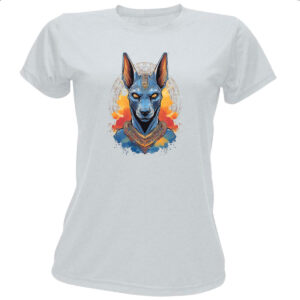Camiseta Baby Look Anubis Watercolor Arte