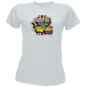 Camiseta Baby Look Burn out racing