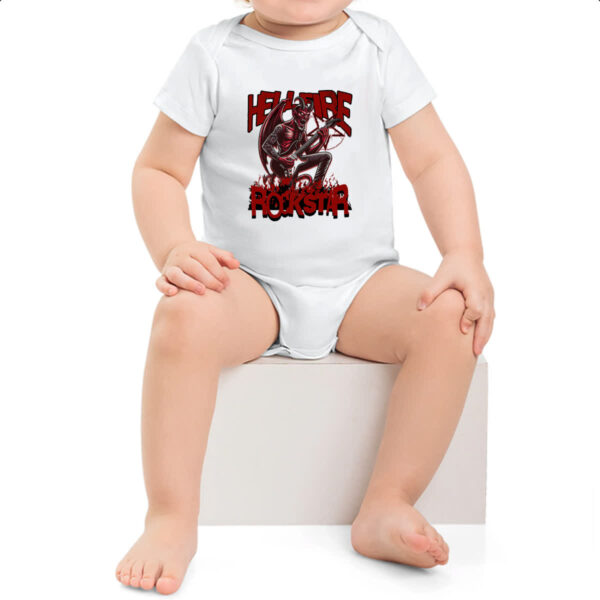 Body infantil Hell Fire Rockstar - Imagem 2