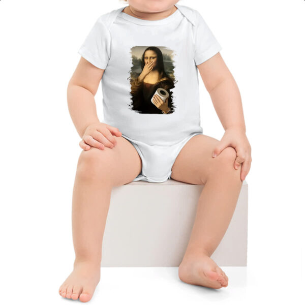 Body infantil Mona Lisa que fedo - Imagem 2