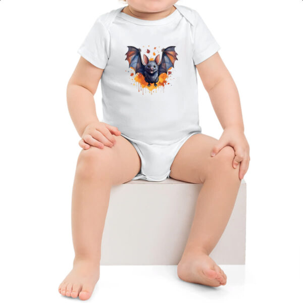 Body infantil Morcego Watercolor Arte - Imagem 2