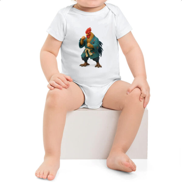 Body infantil Galo Samurai 3D - Imagem 2