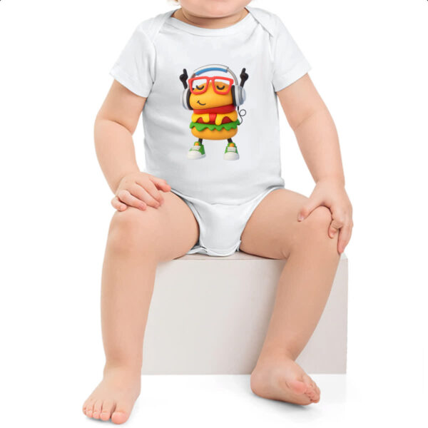 Body infantil Hamburguer na vibe - Imagem 2